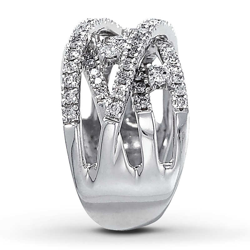 Diamond Ring 1 ct tw Round-cut 14K White Gold