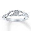 Thumbnail Image 1 of Diamond Promise Ring 1/20 ct tw Round-Cut Sterling Silver