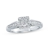 Thumbnail Image 0 of Diamond Promise Ring 1/4 ct tw Princess-cut 10K White Gold