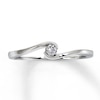Thumbnail Image 1 of Diamond Promise Ring 1/15 Carat Round-cut 10K White Gold