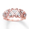 Thumbnail Image 0 of Diamond Heart Promise Ring 10K Two-Tone Gold