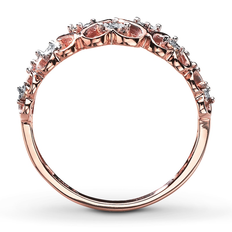 Main Image 2 of Diamond Accent Heart Promise Ring 10K Two-Tone Gold