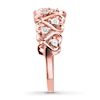 Thumbnail Image 3 of Diamond Accent Heart Promise Ring 10K Two-Tone Gold