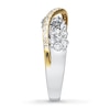 Diamond Promise Ring 1 ct tw Round-cut 14K Two-Tone Gold