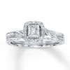 Thumbnail Image 0 of Diamond Promise Ring 1/6 ct tw Princess-cut Sterling Silver