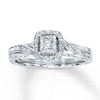 Thumbnail Image 1 of Diamond Promise Ring 1/6 ct tw Princess-cut Sterling Silver