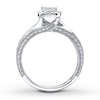 Thumbnail Image 2 of Diamond Promise Ring 1/6 ct tw Princess-cut Sterling Silver