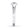 Thumbnail Image 3 of Diamond Promise Ring 1/6 ct tw Princess-cut Sterling Silver
