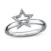 Thumbnail Image 0 of Stackable Diamond Ring 1/10 ct tw Round-cut Sterling Silver