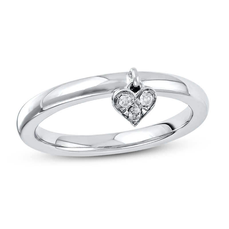 Main Image 1 of Stackable Ring 1/20 ct tw Diamonds Sterling Silver