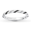 Thumbnail Image 0 of Black & White Diamond Stackable Ring 1/5 ct tw Sterling Silver