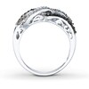 Thumbnail Image 2 of Brown Diamond Ring 1/3 ct tw Round-cut Sterling Silver