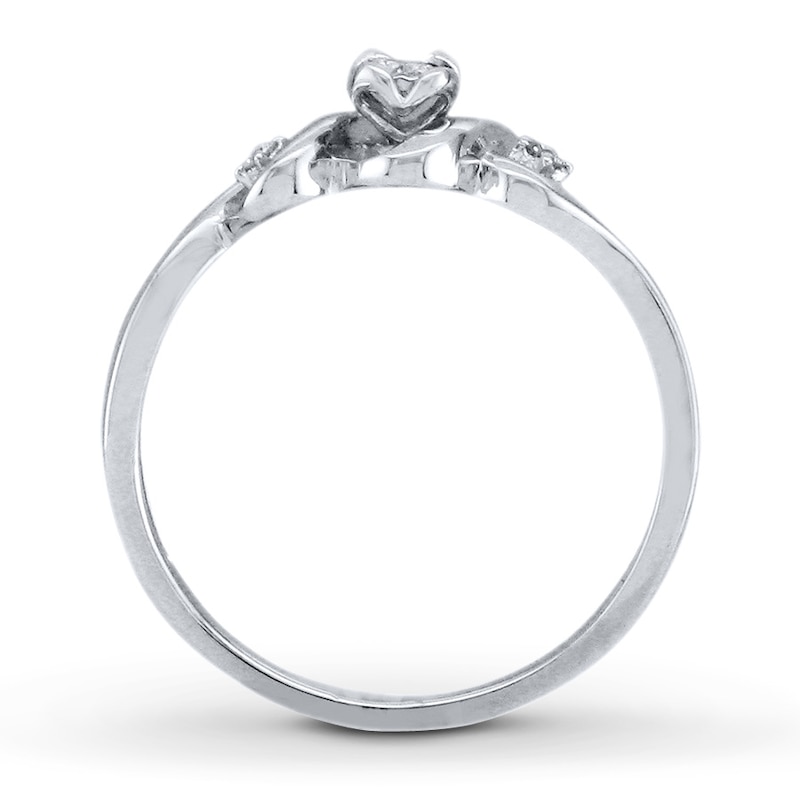 Main Image 3 of Diamond Ring 1/15 carat tw Sterling Silver