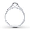 Thumbnail Image 3 of Vintage-Inspired Multi-Diamond Promise Ring 1/8 ct tw Sterling Silver