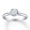 Thumbnail Image 1 of Diamond Ring 1/8 carat tw Sterling Silver