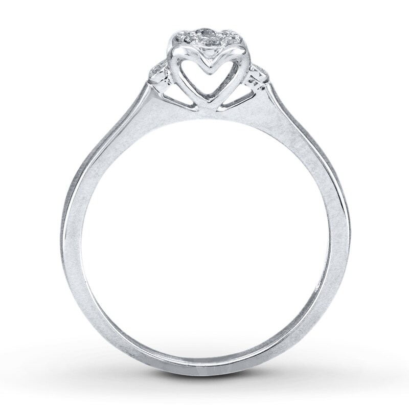 Main Image 3 of Diamond Ring 1/8 carat tw Sterling Silver