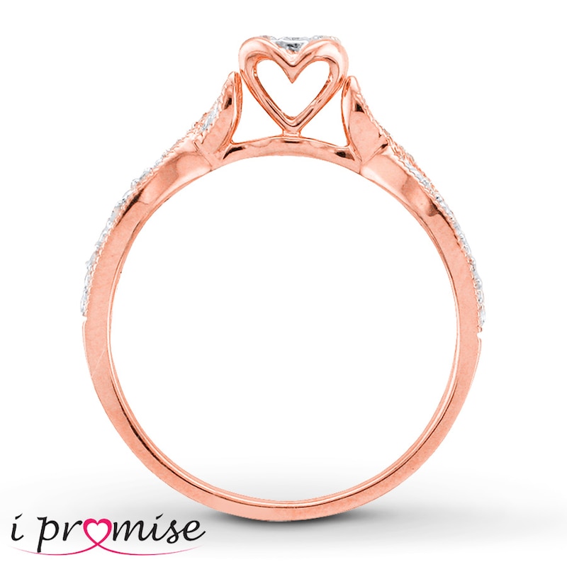 Diamond Ring 1/5 carat tw 10K Rose Gold