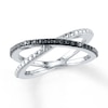 Thumbnail Image 1 of Black Diamond Ring 1/20 ct tw Round-cut Sterling Silver