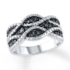 Thumbnail Image 0 of Black Diamond Ring 1/4 ct tw Round-cut Sterling Silver
