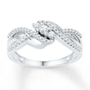 Thumbnail Image 1 of Diamond Three-Stone Promise Ring 1/3 ct tw Sterling Silver