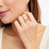 Thumbnail Image 2 of Diamond Heart Ring 1/10 cttw Round-cut Sterling Silver & 10K Rose Gold