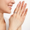 Thumbnail Image 2 of Diamond Bypass Promise Ring 1/10 ct tw Sterling Silver