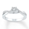 Thumbnail Image 0 of Diamond Promise Ring 1/6 ct tw Round-cut 10K White Gold
