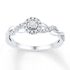 Thumbnail Image 0 of Diamond Promise Ring 1/6 ct tw Round-cut 10K White Gold