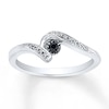 Thumbnail Image 0 of Diamond Promise Ring 1/6 ct tw Black/White Sterling Silver