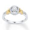 Thumbnail Image 0 of Diamond Promise Ring 1/6 carat tw Sterling Silver & 10K Yellow Gold