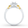 Thumbnail Image 1 of Diamond Promise Ring 1/6 carat tw Sterling Silver & 10K Yellow Gold