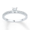 Thumbnail Image 1 of Diamond Star Promise Ring 1/6 ct tw 10K White Gold
