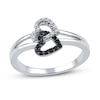 Thumbnail Image 0 of Black/White Diamond Promise Ring 1/6 ct tw Sterling Silver
