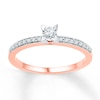 Thumbnail Image 0 of Diamond Promise Ring 1/6 ct tw Round-cut 10K Rose Gold