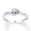 Thumbnail Image 0 of Diamond Promise Ring 1/10 ct tw Round-cut 10K White Gold