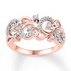 Diamond Ring 1/4 ct tw Round-cut 10K Rose Gold