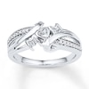 Thumbnail Image 1 of &quot;Mom&quot; Diamond Ring 1/15 ct tw Round-cut Sterling Silver