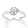 Thumbnail Image 0 of Diamond Promise Ring 1/6 ct tw Round-cut 10K White Gold