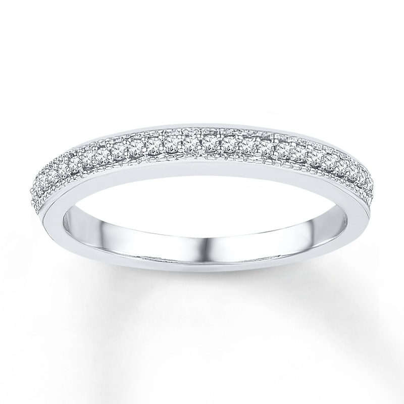 Main Image 1 of Now + Forever Diamond Anniversary Ring 1/4 ct tw Round-cut Sterling Silver