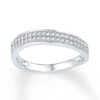 Thumbnail Image 1 of Diamond Anniversary Ring 1/5 ct tw Round-cut Sterling Silver
