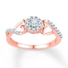 Thumbnail Image 0 of Diamond Promise Ring 1/6 ct tw Round-cut 10K Rose Gold