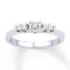Thumbnail Image 1 of Diamond Five-Stone Promise Ring 1/8 ct tw 10K White Gold