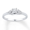 Thumbnail Image 0 of Diamond Promise Ring 1/10 ct tw Round-cut 10K White Gold