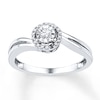 Thumbnail Image 0 of Diamond Promise Ring 1/8 ct tw Round-cut Sterling Silver