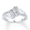 Diamond Promise Ring 1/10 ct tw Round-cut Sterling Silver