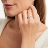 Thumbnail Image 2 of Diamond Crossover Promise Ring 1/10 ct tw Sterling Silver