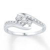 Thumbnail Image 0 of Diamond Promise Ring 1/10 ct tw Round-cut Sterling Silver