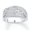 Thumbnail Image 1 of Diamond Ring 1/3 ct tw Round-cut Sterling Silver