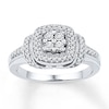 Thumbnail Image 1 of Diamond Ring 1/4 ct tw Round-cut Sterling Silver