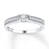 Thumbnail Image 0 of Diamond Promise Ring 1/8 ct tw Round-cut Sterling Silver